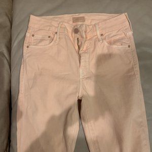 Mother pale pink jeans.  These jeans are new with tags.